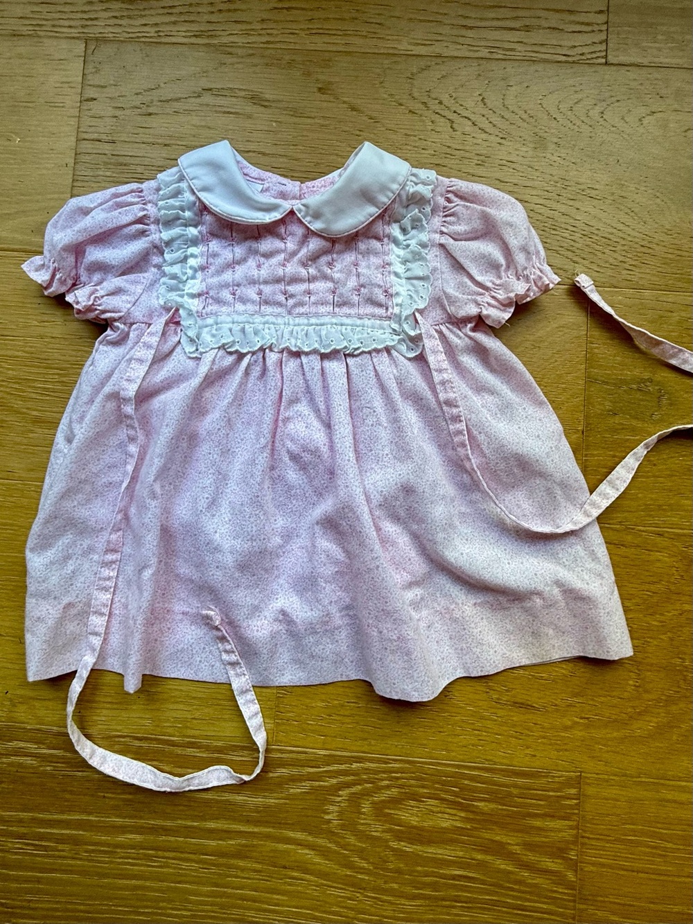 Vintage Polly Flinders 1970 collared dress size 18 months
